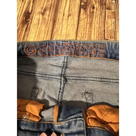 Salvatore Galliano Jeans Distressed Size 32 Floral Color Patch - Picture 6 of 14